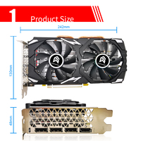 Karty graficzne RX 580 Series 2048SP GDDR5 karty wideo dla AMD RX Radeon 2